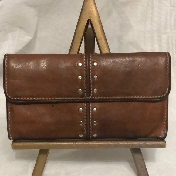 Michael Kors Handbags - Michael Kors Vintage Studded Leather long Wallet
